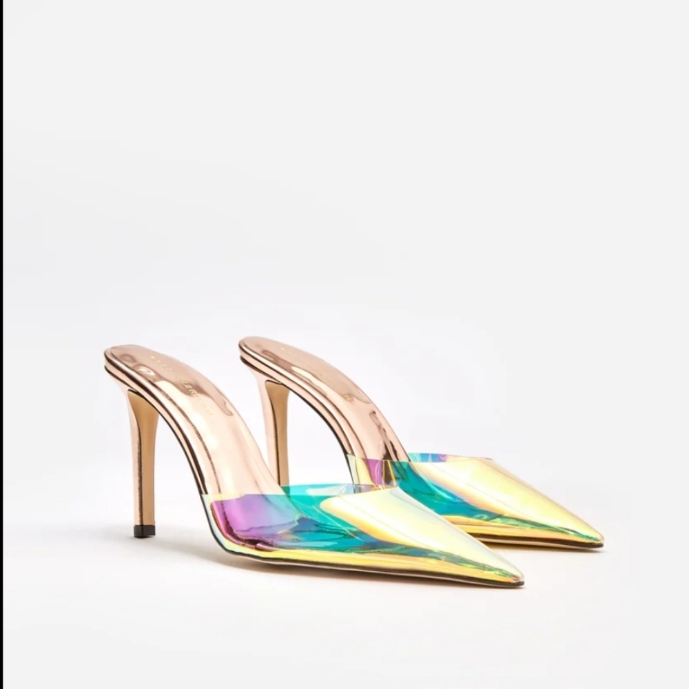 🔥 New Good American Rainbow Cinder- F*cking Rella Mules
